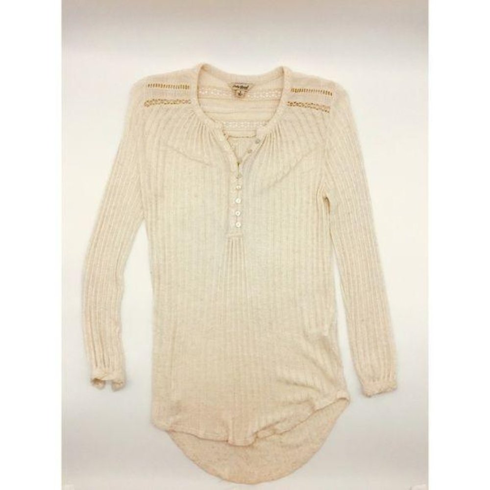 Lucky Brand Crochet Long Sleeve